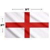 Second Ave England Flag 5ft X 3ft Large Double Sided