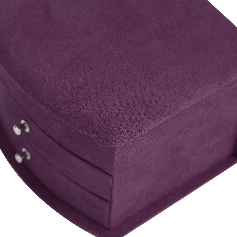 3 Layers Portable Jewelry Earrings Rings Bracelet Necklace Box Organizer