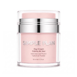 SIMPLE PLAN Crema de día hidratante diaria con ácido hialurónico y ceramidas, crema de día avanzada sin fragancia para pieles sensibles, ligera, no grasa para hombres y mujeres (1.7 fl oz)