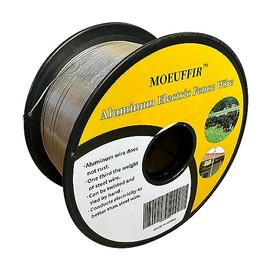 1312 ft(400m) 14 Gauge (2.0mm) Aluminum Electric Fence Wire for Garden Fence, Electric Fence