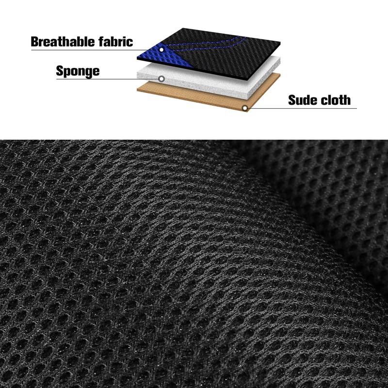 CAROMOP 3D Air Mesh Car Seat Covers 2 Front Seats,Breathable