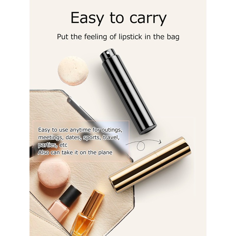 WODETIM Mini Perfume Refillable Bottle Travel Size Perfume Atomizer Fast