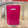 JeeJaan® 100 Pcs of Dark Pink Plastic Carrier Bags 10"x12"+4"