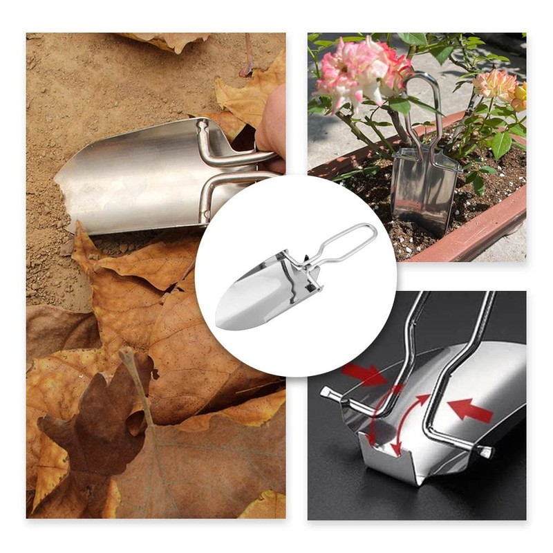 Folding Shovel Camping Shovel Multi-Function Mini Spade with Carrying Pouch