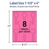 Avery Printable Lollipop Labels with Sure Feed Technology, 1-1/2" x