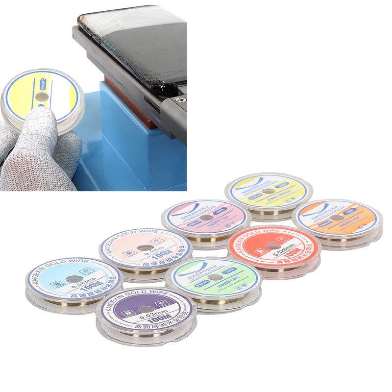 8PCS LCD Screen Separation Wire Tungsten Alloy Steel 0.028 0.03
