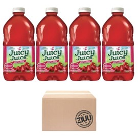 Juicy Juice Cherry, 100% Juice, Four 64 Fl Ounce Bottles, No Sugar Added Drink, Vitamin C, 4 Pack by ZIUU