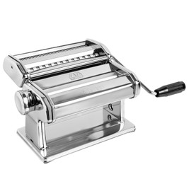 MARCATO Made in Italy Atlas 180 Classic Manual Pasta Machine, Chrome Steel. Makes Lasagne, Fettuccine & Tagliolini.