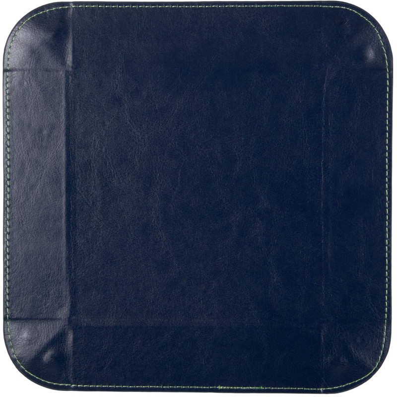 shibby Foldable Dice Tray Faux Leather Green 22 x 22