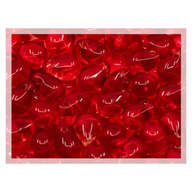 Czech 50-Piece Glass Beads, 6x9mm, Teardrop Siam Red