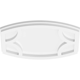 Ekena Millwork CMP12X8KY Kailey Architectural Grade PVC Contemporary Urethane Ceiling Medallions 12"W x 8"H x 6 1/2"C x 1"P
