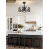 Fanbulous 20 Inch Fandelier Caged Ceiling Fans with Lights and