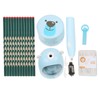 Pencil Sharpene Electric Blue Small Portable Stationery Set for Clean