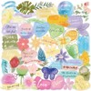 50Pcs Bible Verse Stickers Graffiti Fantasy Aesthetic Stickers for Laptop,