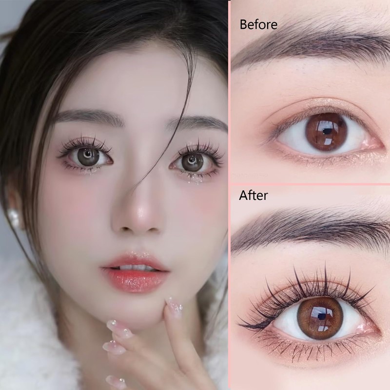 LASHIDOL False Eyelashes Natural Soft Thin Black Axis Handmade False