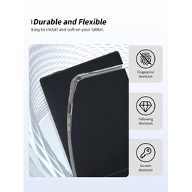 Clear Case for Onyx BOOX GO 6 The 6" ePaper Reader 2024,Thin Slim Lightweight Scratch Proof,Durable Protection Silicone Rubber TPU Cover (Clear).