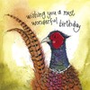 ALEX CLARK Birthday Pheasant Card