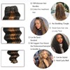 P1B/30 Human Hair Bundles with Closure Ombre 2 Tone Black