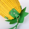 QZUnique Women's Straw Pineapple Shape Bag Cute Pineapple Cross body
