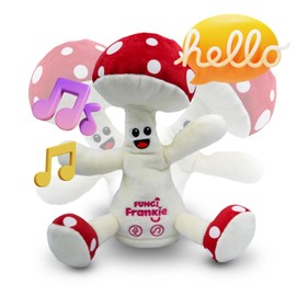 FUNGI Frankie Interactive Plush Toy with Sounds, Repeat What You Say Talking Toys, Musical Dancing Plushie Mushroom, Early Development Activity Toy, Gift for Kids Toys for Ages 3+