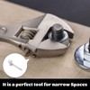 Grosion 4-Inch Small Adjustable Spanner,Mini Adjustable Spanner,Compact Adjustable Wrench,Portable Design,Lightweight