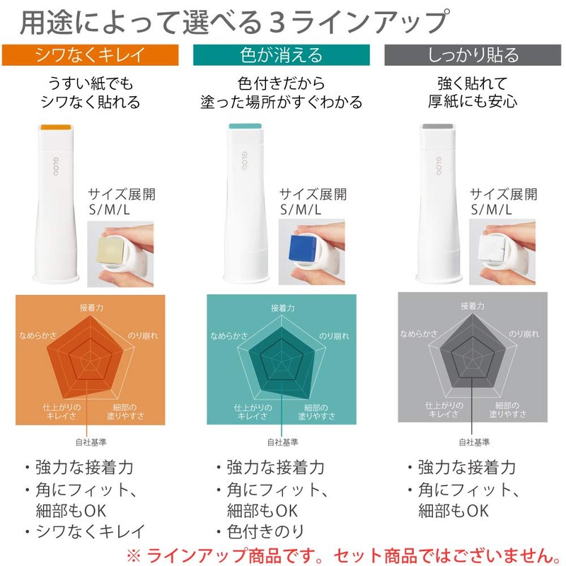 Kokuyo Glue Stick GLOO Wrinkle-Free Clean, Large, Hanging Pack, Tag-G323-1P