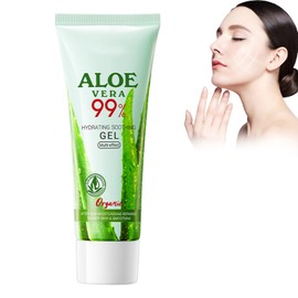 Eazerom 24 Aloe Vera Gel,50g für Gesicht,Körper,Haare,Sonnenbrand,After Sun,Narben,Beruhigend & Hydratisierend,Reines Aloe Vera Feuchtigkeitsgel,Aloe Vera After Sun Gel, Aloe Vera Feuchtigkeitscreme