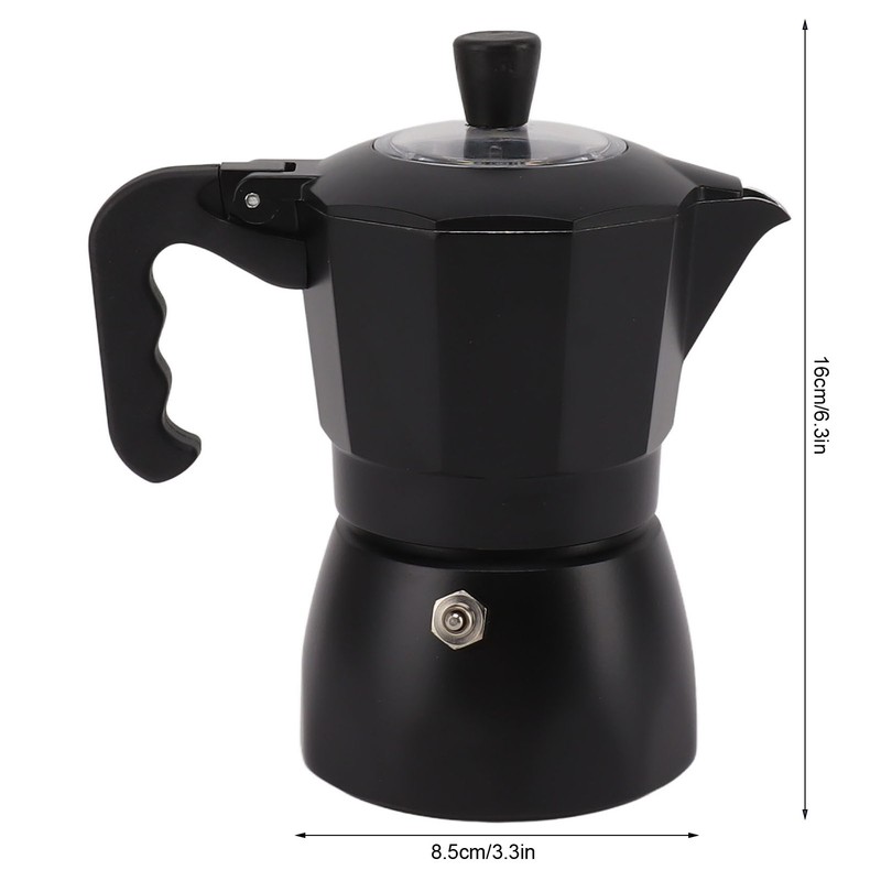 Moka Pot Italian Coffee Maker Easy To Operate Aluminum Coffee