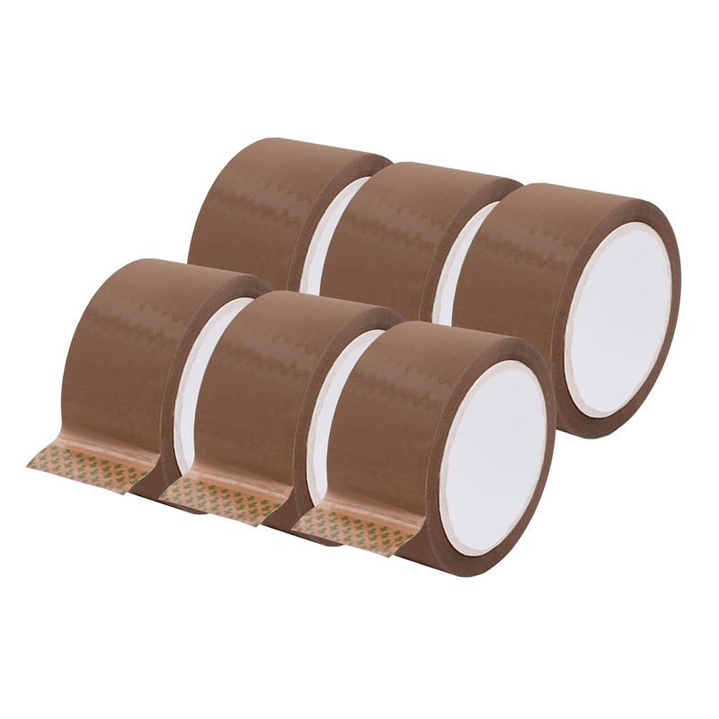 BIGtec 12 Rolls of Parcel Tape Packing Tape Standard 66