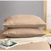 P Pothuiny 100% Microfiber Pillow Cases - Super Soft Beige