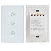 3 Gang Smart Touch Switch Glass Panel Voice APP Remote