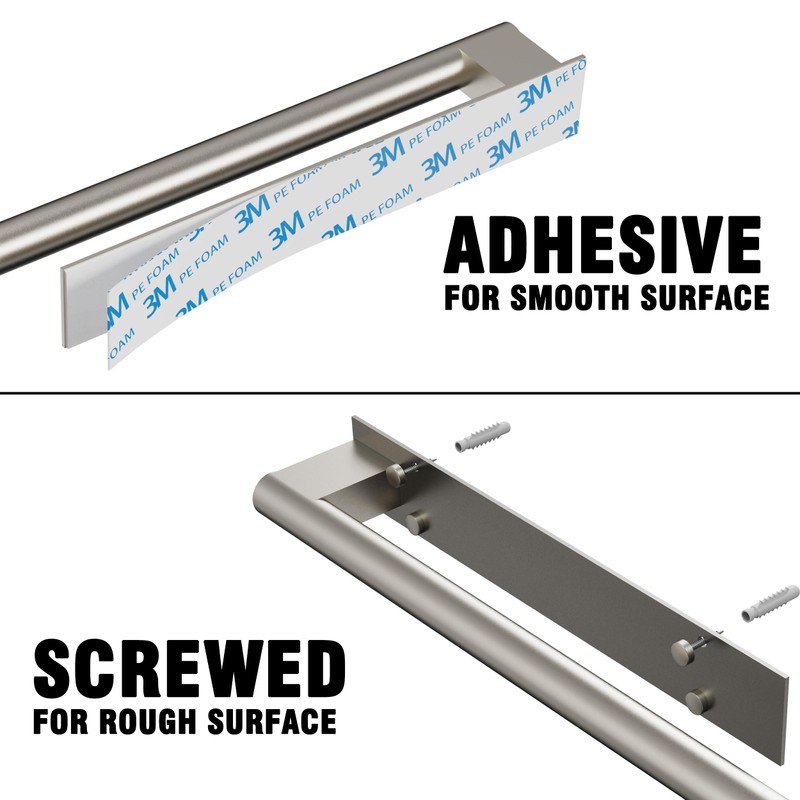 MIROAMZ 15inch Self Adhesive Hand Towel Holder/Bar, Stainless Steel Rustproof