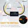 4 Stück 12V Motorrad LED Blinker Decoder, Motorrad Lastwiderstand Taschenlampe