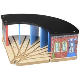 Unbranded Kids Destiny Wooden Train Track Garage -Train Roundhouse Fits 5 Cars - 100%