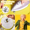 AUGSUN 30pcs Bee Iron on Patches Bee Embroidered Sew Applique