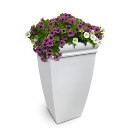 Mayne Chelsey 28in Tall Planter - White - 16in L x 16in W x 28in H - with 9.8 Gallon Built-in Water Reservoir (5883-W)