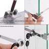 12Pack Display Case Lock Showcase for Sliding Glass Door, Lock