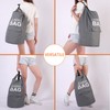 Kimmama Laundry Backpack,Laundry Bag with Adjustable Strap,Dirty Clothes Bag for