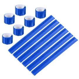 PATIKIL Reflective Slap Bands, 20 Pcs Reflector Band Snap Bracelet Armbands High Visibility Safety Reflectors Wrist Strap Strips for Night Jogging Cycling Running Hiking, Dark Blue