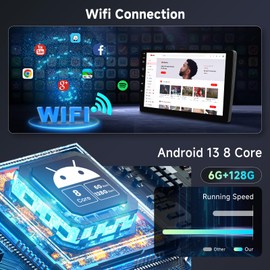 [6G+128G] 8-Core Car Radio for Ford Escape Kuga 2007-2012/ Mazda Tribute Android Car Stereo with Bluetooth, Hodozzy 9 Inch Touch Screen Radio with Wireless Carplay Android Auto,WiFi, FM RDS Camera