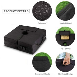 Weight Sand Bag Gazebo Tent Leg Sandbags Weighted Base Outdoor Camping Umbrella Sand Bag Windproof Tents Fixed Sandbag For Anchoring Canopy Tent Sun Shades