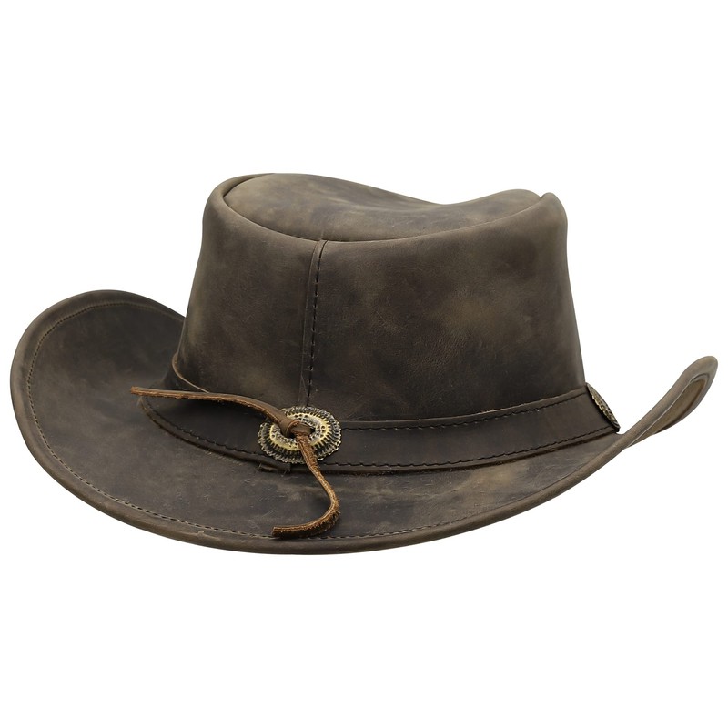 Sidewinder Cowboy Hat Durable Jungle Grain Leather Unisex Adult for