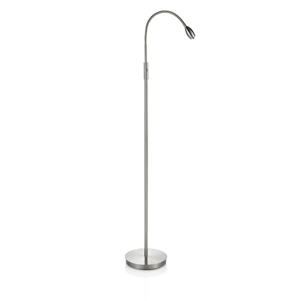 daylight24 402071-15, FOCUS Adjustable Beam LED Floor Lamp,Metal, Nickel