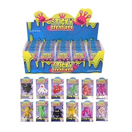 Sticky Creatures - Children's Kid's Party Goody Bag Filler Loot Reward Pocket Money Toy Prize Lucky Dip Pinata Stocking Filler (1)