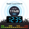 Netzu Digital Alarm Clocks for Bedrooms, Loud Alarm Clock with