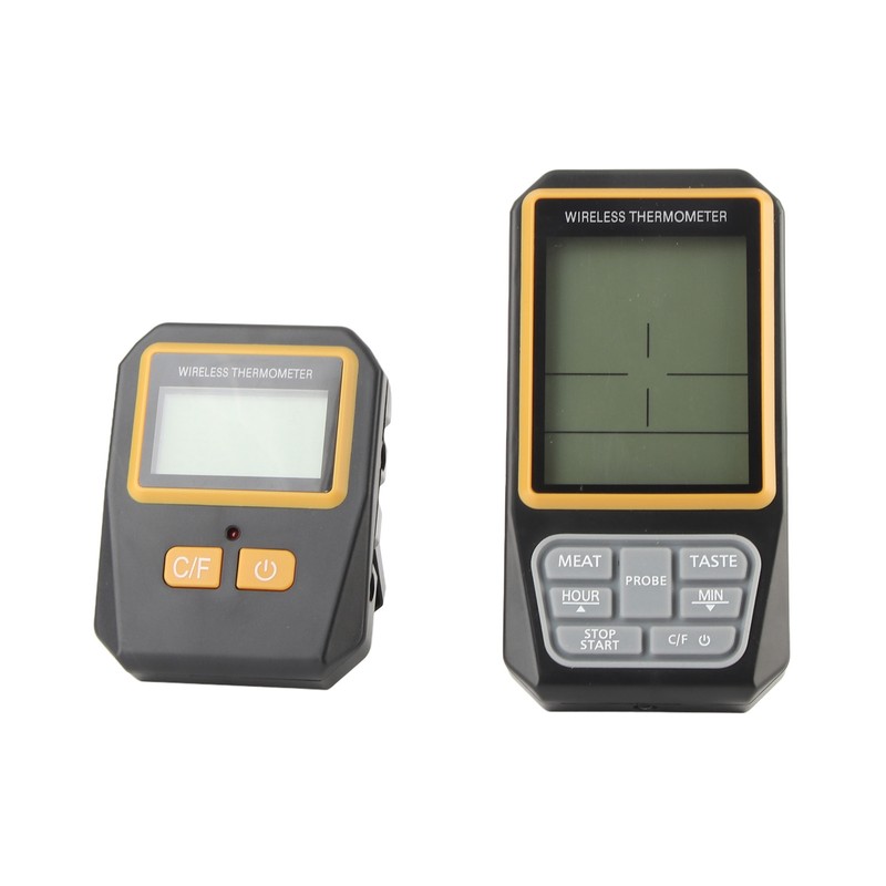 Wireless BBQ Thermometer Digital Remote Kitchen Meat Food Cooking 328ft
