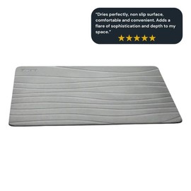 Stone Bathmat - Color: Charcoal Gray