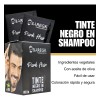 5 Cajas Shampoo Tinte Express. Negro. 50 Sobres. Baregk