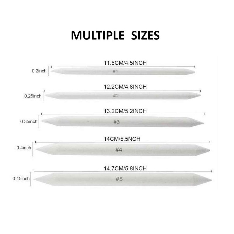 Blending Stump and Tortillions - 6pcs Drawing Stumps,Paper Art Blenders,Art