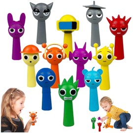 PICKONA 12pcs Sprunki Toys, Sprunki Cartoon Figures,Sprunki Action Figures, Colorful Toy Figures for Kids, Sprunki Birthday Decorations Gifts for Girls and Boys/Game Fans